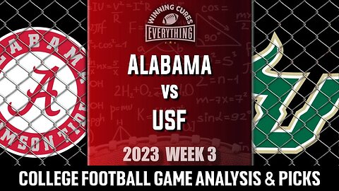 Alabama vs USF Picks & Prediction Against the Spread 2023 College Football Analysis