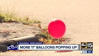 Red balloons popping up across the country