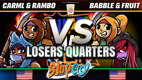 Slap City TOP 8: CarmL! & Rambo vs. Babble & Fruit - SSC2019 Doubles Losers Quarters