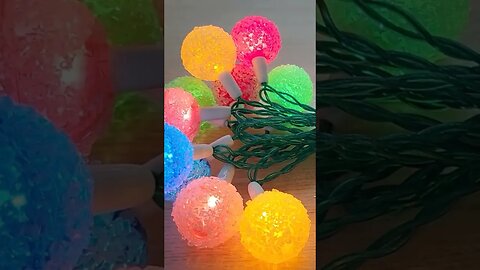 NOMA Snowball Lights Nice Vibrant Colours #christmas #lights #noma #pifco #vintage #snowball #UK