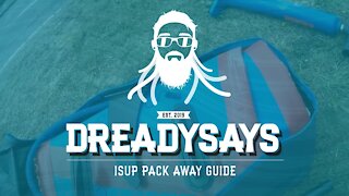 How to pack away an inflatable stand up paddle board (SUP) - Guide to quickly packing away your SUP