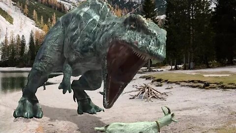 Dinosaurs attacks wild animals / Tyrannosaurus attack