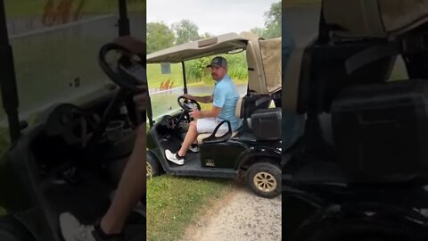 6 Point Golf Cart Turn Around In Rain Storm #MegaFails #Shorts