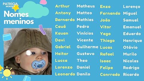 NOMES DE BEBÊS MENINOS - Melhor Seleção! | Boa Gravidez