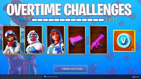 *NEW* OVERTIME CHALLENGES UNLOCKED! (Fortnite: Free Challenge Rewards)