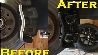 How To PAINT your Brake Calipers on a Jeep Renegade with Dupli-Color Black Spray Paint