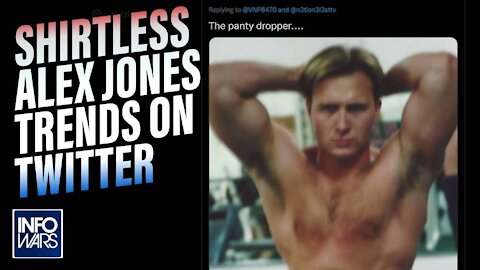 Shirtless Alex Jones Trends on Twitter, Proves He's Not Bill Hicks
