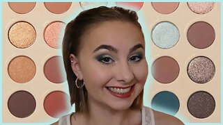 COLOURPOP YOU'RE GOLDEN Summer Ocean Blue Eye Makeup Look | Colorful Summer Party Makeup