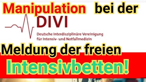 Manipulation bei der Meldung der Intensivbetten! #DiviGate