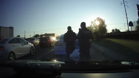 GA Police | Marietta PD Dashcam of Officer Pinned To Fleeing Vehicle and The Pursuit That Followed