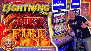 ⚡ BIG LIGHTNING LINK SLOT WINS ⚡ Multiple Wins on Dragon’s Riches & Tiki Fire