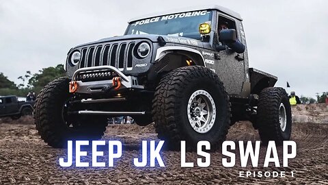 Jeep Wrangler DIY LS Swap - Episode 1 - Installing a 6.0L V8 in my JKU