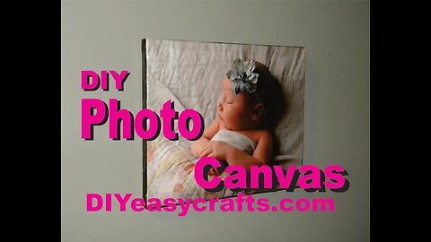 how to make a Mod Podge photo canvas diy