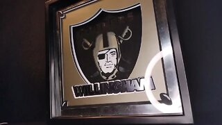 Raider's Logo Shadowbox for Willingham, an ex-player