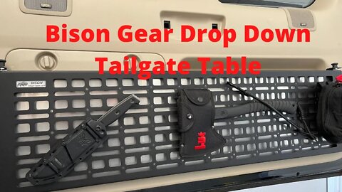 Bison Gear Drop Down Tailgate Table [GX470/FJ Cruiser]