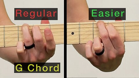 🎸 Guitar G Chord Regular and EASY | G major chord on Guitar traditional and EASIER ways G Tutorial