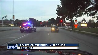 Greenfield Police stop fleeing vehicle in less than 60 seconds