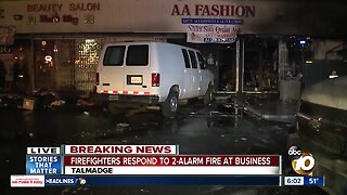 Firefighters respond to Talmadge business fire