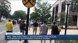 Big Ten football vote expected soon