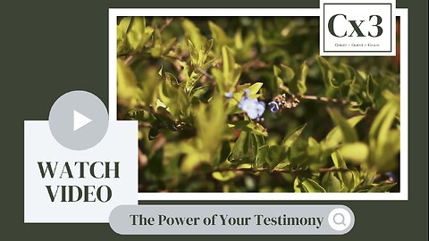 The Power of Your Testimony