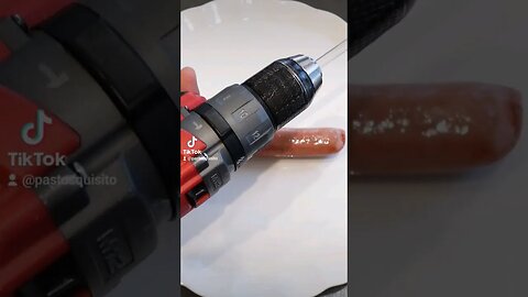 I Drilled a Hot Dog 🤫 #viral #shorts #shortsvideo #cookingvideo #hotdog #cooking #easyrecipe