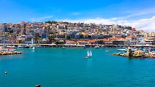 Stunning panoramic scene captured in Mikrolimano, Piraeus, Greece