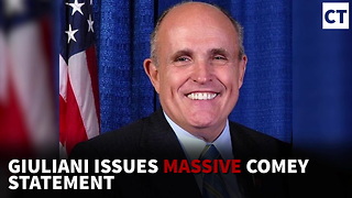 Breaking: Giuliani Issues Massive Comey Statement, No Trump Response Yet