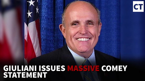 Breaking: Giuliani Issues Massive Comey Statement, No Trump Response Yet