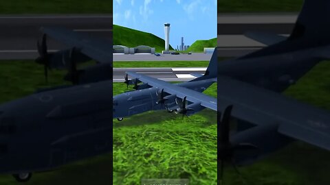 Crashing MC-130 into Parked Vehicle | Turboprop Flight Simulator #shorts