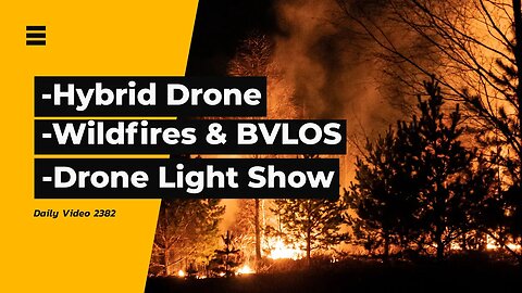 Tri Copter Hybrid Drone Development, BVLOS For Wildfires, Drone Light Show
