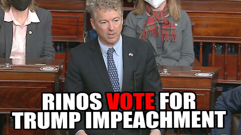 Senate Accepts Impeachment Trial - 5 RINOs Vote in Favor!