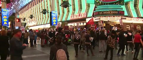 Protesters take over Fremont Street in Las Vegas