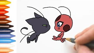 COMO DESENHAR TIKKI E PLAGG KAWAII - MIRACULOUS - FÁCIL - PASSO A PASSO