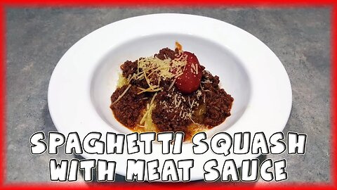 Spaghetti Squash with Meat Sauce