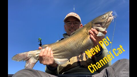 Surprise Channel Cat! - Kayak Fishing