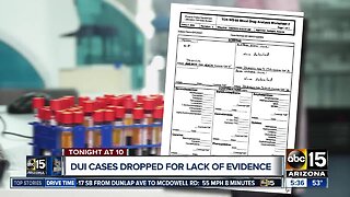 DUI cases dropped for lack of evidence