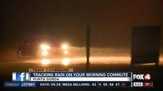 Rainy weather affecting the morning commute in Southwest Florida - 6am live report