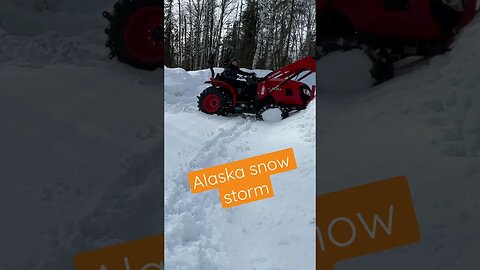 Clearing 8” snow - latest Alaska snowstorm