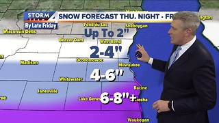 Winter Storm Watch in effect Thursday evening