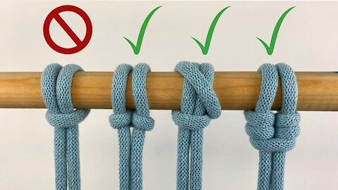 3 Unique Macrame Mounting Knots! (Cat's Paw, Reinforced Lark's Head and Slingstone Hitch)