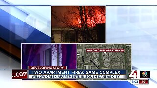 Two apartment fires, same complex