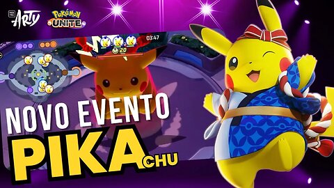 🌟NOVO EVENTO Festa Pikachu com Skin GRÁTIS! Volta da Máquina de Prêmios | Pika Party Pokémon Unite!