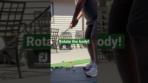 Rotate the body and club with PGA Pro Tom Gillis! #golf #tomgillisgolf #golftips