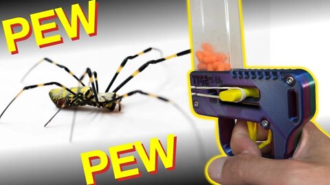 I Used This 3D Printed Tic Tac Gun On a Joro Spider - See What Happens Next!