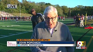 Chad Johnson photobombs John Popovich's sportscast