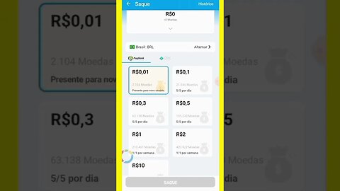 APLICATIVO para GANHAR DINHEIRO via PIX e PAGBANK💰Simples e Rápido💸 App para Ganhar Dinheiro #short