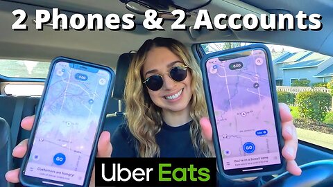Uber Eats Driver Using 2 Phones And 2 Accounts