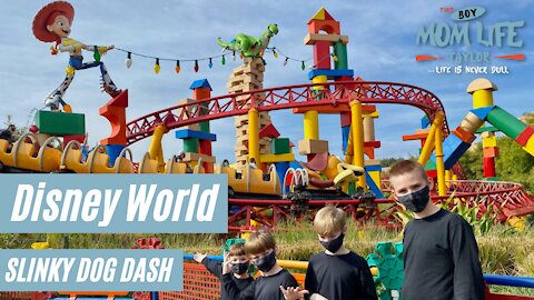 Slinky Dog Dash - Disney World - Boy Mom Life - Toy Story Rollercoaster