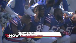Buffalo Bills players take knee during anthem