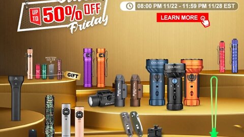 Olight Black Friday Sale Up to 50% off
